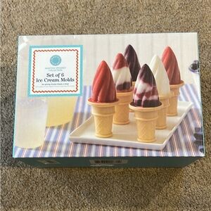 Martha Stewart - set of six ice cream molds